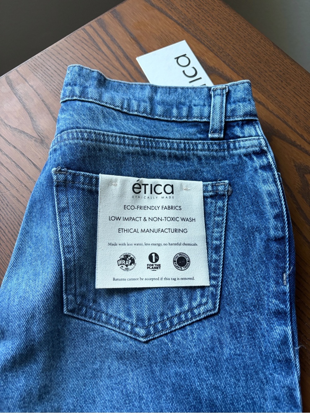 Etica Light Wash Blue Jeans